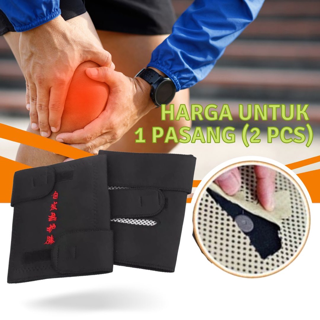 Jual Sabuk Terapi Pemanas Lutut / Magnetic Therapy Self Heating Knee ...