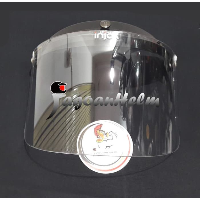 Jual KACA HELM INJAK RETRO CLEAR VISOR MODEL PET LURUS | Shopee Indonesia