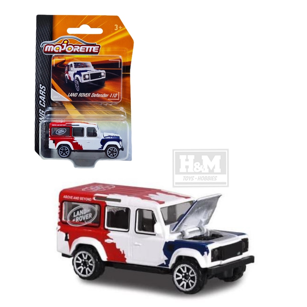 Jual Majorette Racing Land Rover Defender 110 Putih | Shopee Indonesia