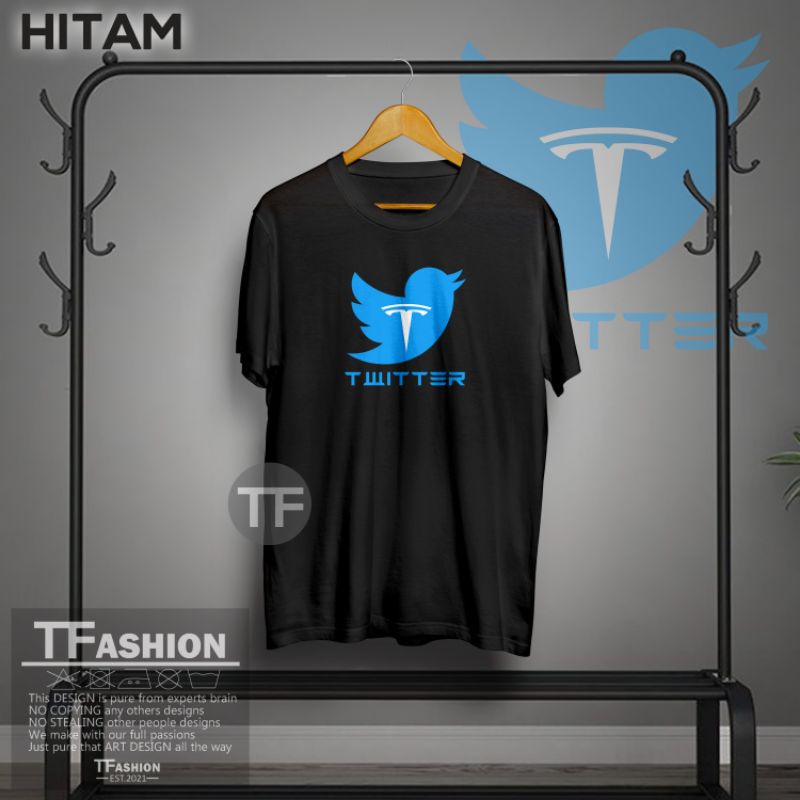 Jual T-shirt Logo Twitter X Tesla / Kaos Twitter / Kaos Tesla / Logo ...