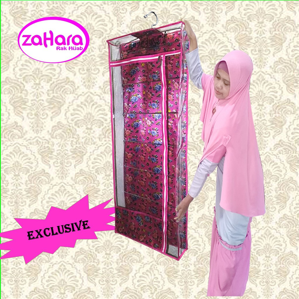 Jual Rak Jilbab Jumbo Zahara Ori Ekslusive FANTA FLOWER | Shopee Indonesia