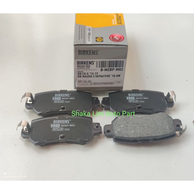 Jual BRAKE PAD REAR Kampas Rem Belakang Mazda 2 Skyactive CX5 CX-5 K0Y ...