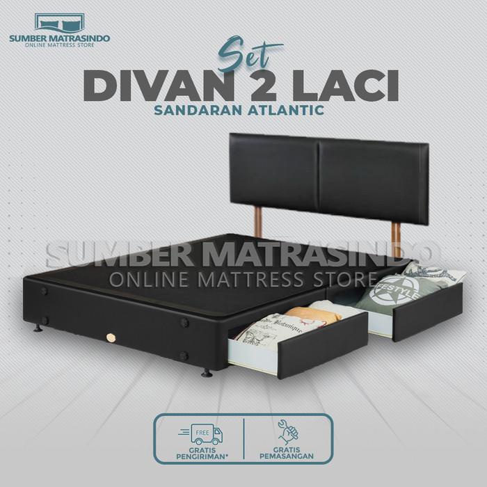 Jual Dipan Divan Split 2 Laci / Drawer 160x200 cm HB Atlantic Guhdo ...
