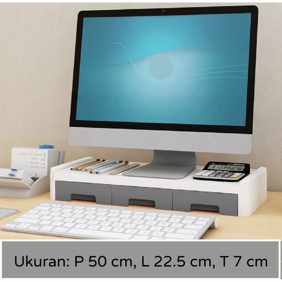 Jual RAK MONITOR COMPUTER KOMPUTER RAK MEJA LACI SUSUN PLASTIK RAK MAKE ...