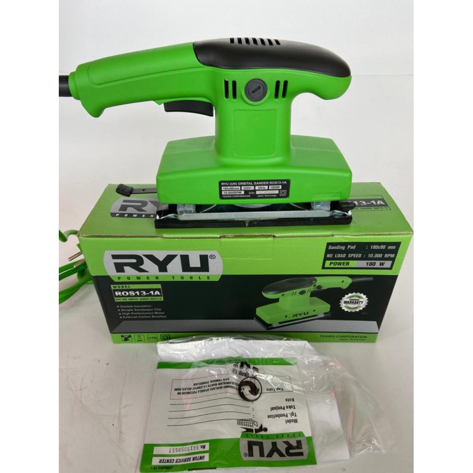 Jual Mesin Amplas Merk RYU / Mesin Orbital Sander Ryu ROS 13-1 A 180 ...