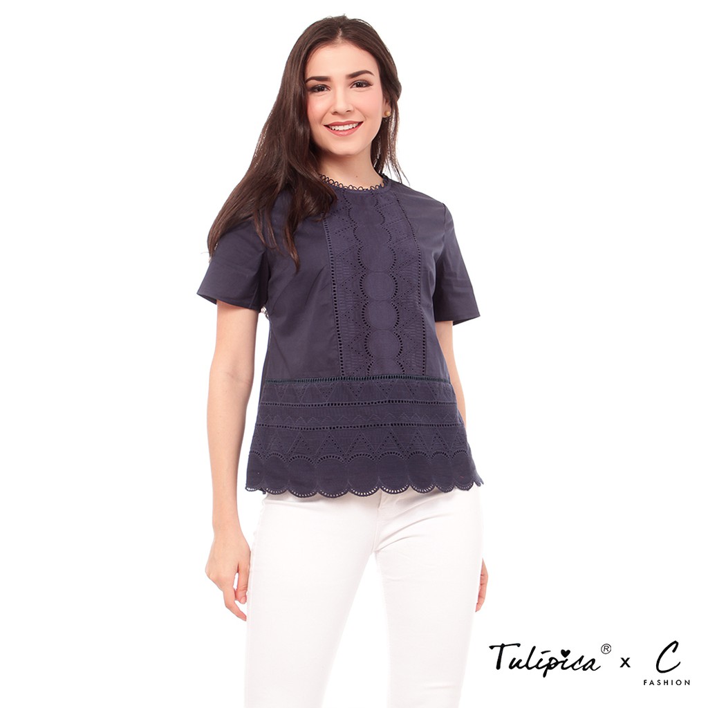 Jual Basic Top - Biru | Shopee Indonesia