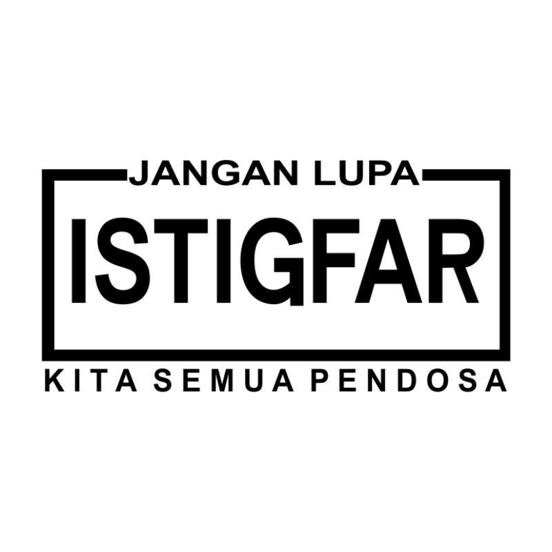 Jual stiker cutting ISTIGHFAR | Shopee Indonesia