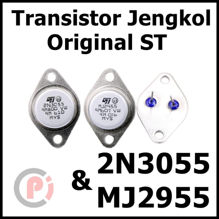 Jual Original ST Transistor Jengkol 2N3055 Dan MJ2955 Sepasang NPN PNP ...