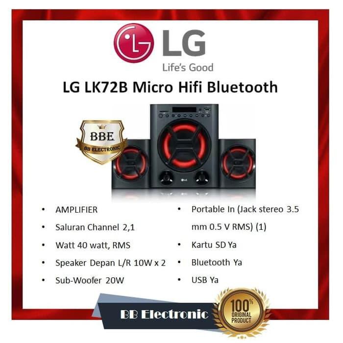 Micro chaîne Hifi Bluetooth LG LK72 - 480W –