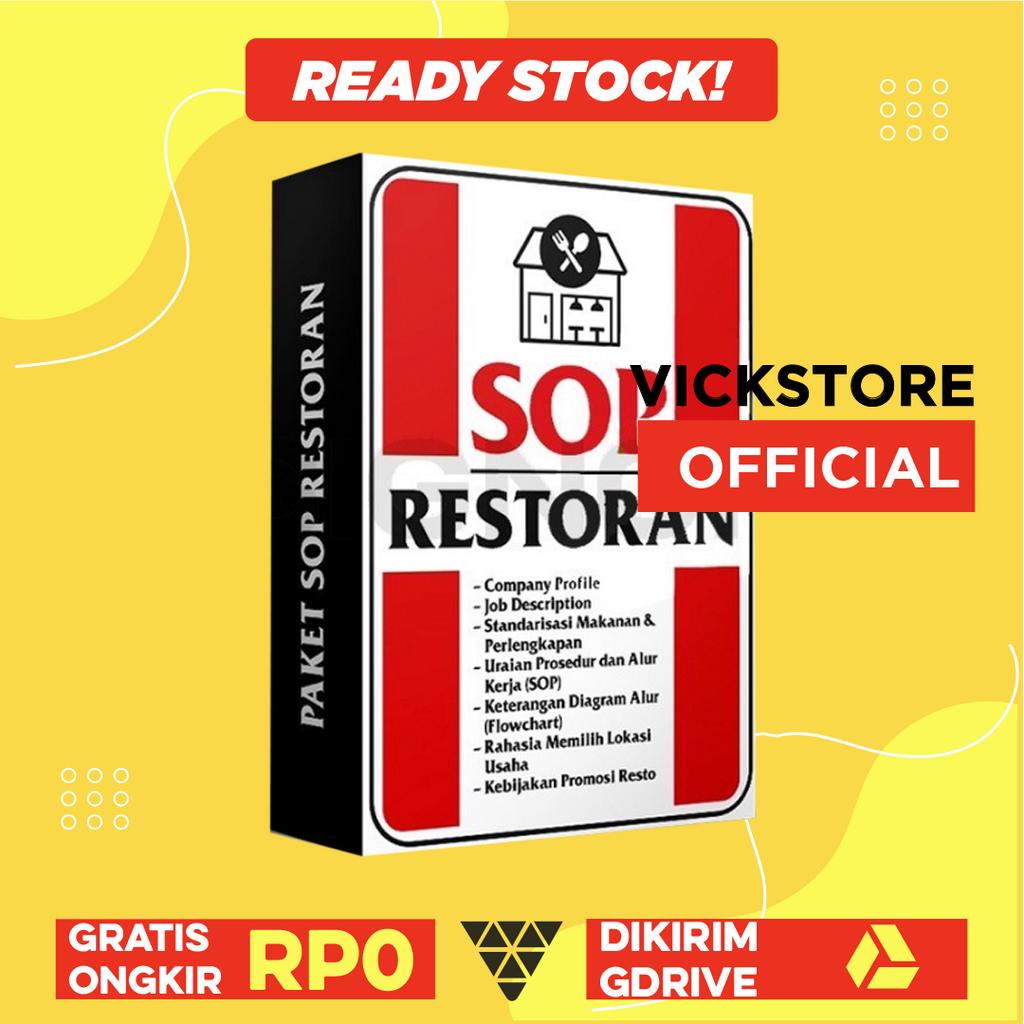 Jual Paket SOP RESTORAN - Standar Operasional Prosedur Usaha Restaurant ...