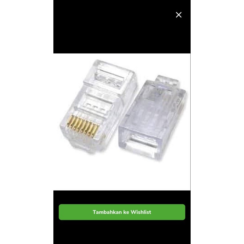 Jual Connector RJ45 kabel LaN | Shopee Indonesia