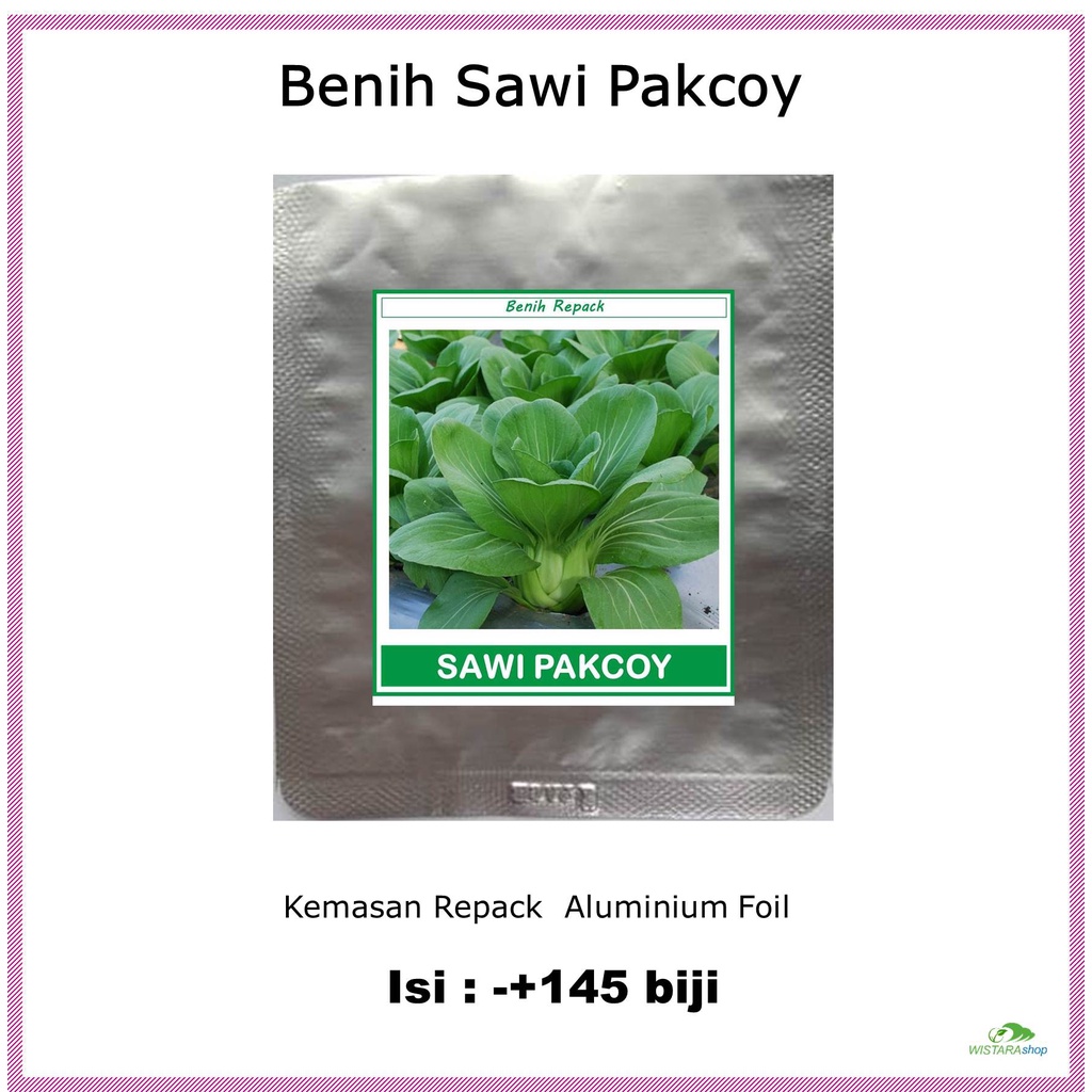 Jual Benih Biji Tanaman Sayuran Sawi Pakcoy Sawi Sendok Kemasan Repack