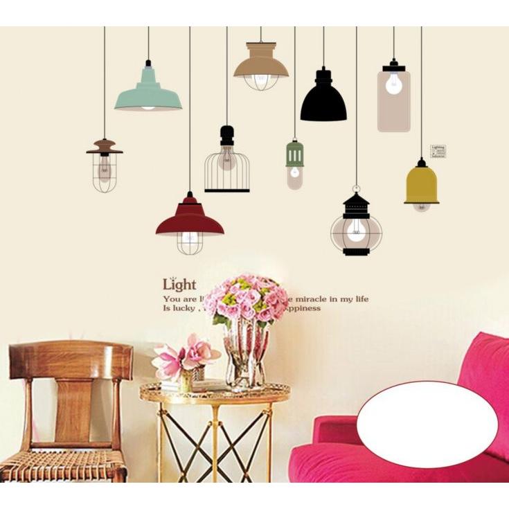 Jual Lampu Classic Lamp JM7306 (90x60) - Stiker Dinding / Wall Sticker ...