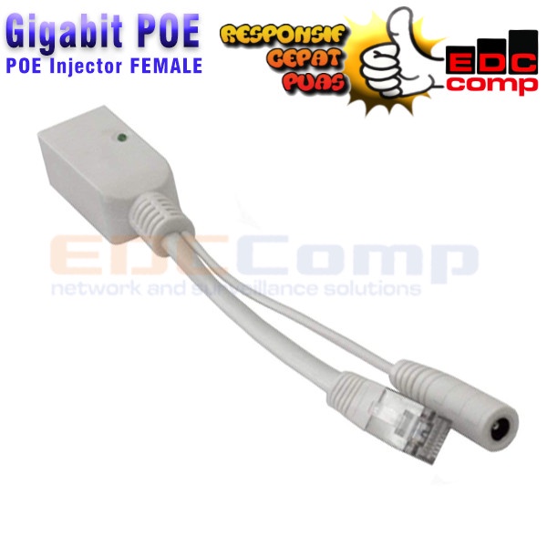 Jual Passive Gigabit POE Splitter Female|Gigabit POE Injector Cewek ...