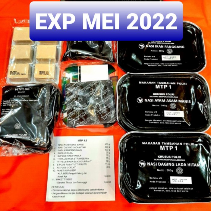 Jual RANSUM MTP1 MAKANAN TAMBAHAN POLRI NASI KALENG NASI SIAP SAJI ...