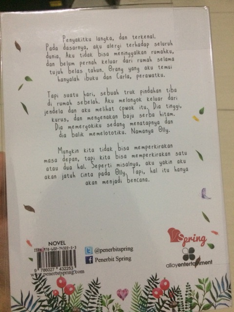 Jual Novel terjemahan Everything Everything oleh Nicola Yoon | Shopee ...