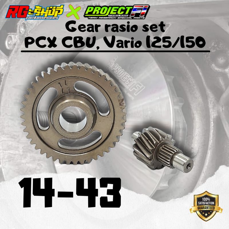 Jual Gear Rasio Set Counter Shaft Final Gear Vario 125 150 PCX CBU ...