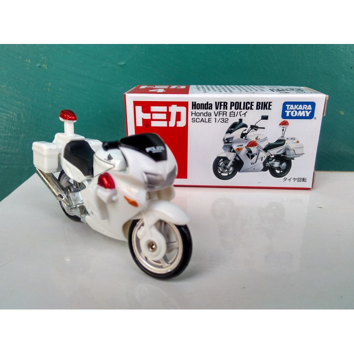 Mô hình xe cảnh sát đồ chơi Tomica No4 Honda VFR Police Bike