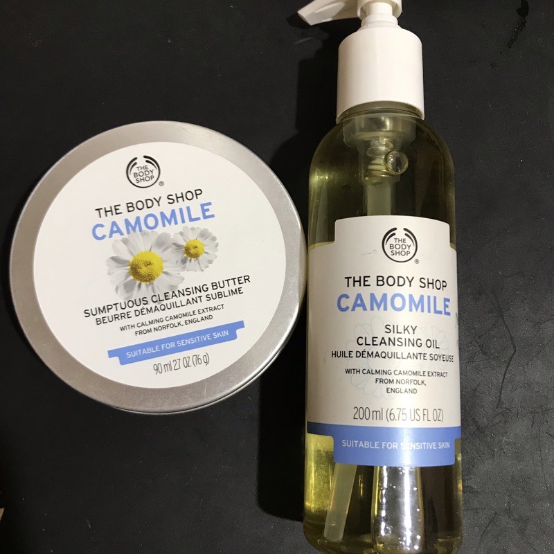 Jual The Body Shop Camomile Cleansing Balm oil gentle eye makeup