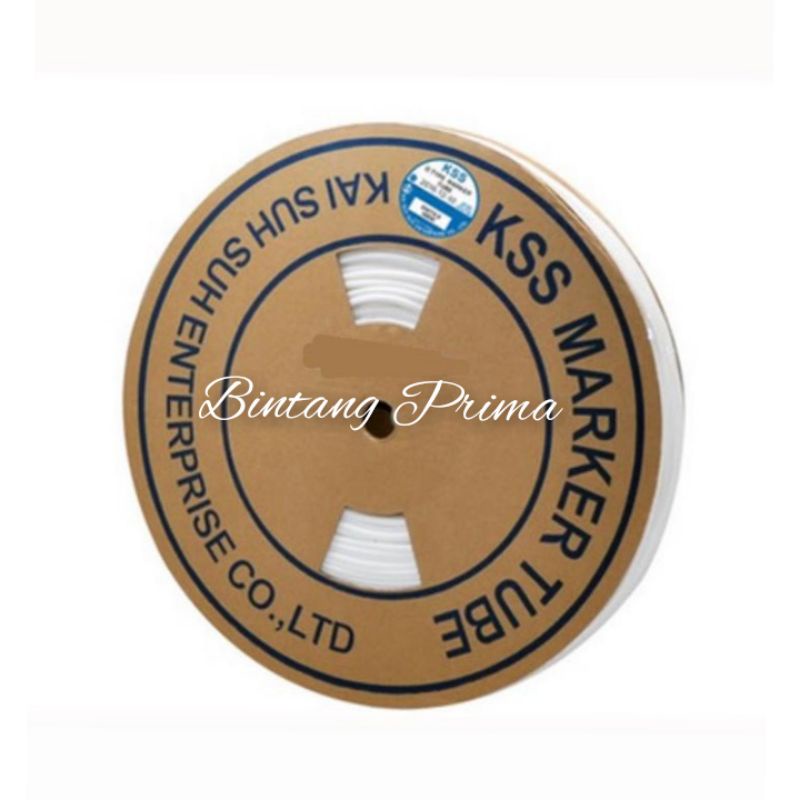 Jual KSS MARKER TUBE / MARKER TUBE LABEL 4mm Putih @200Meter | Shopee ...
