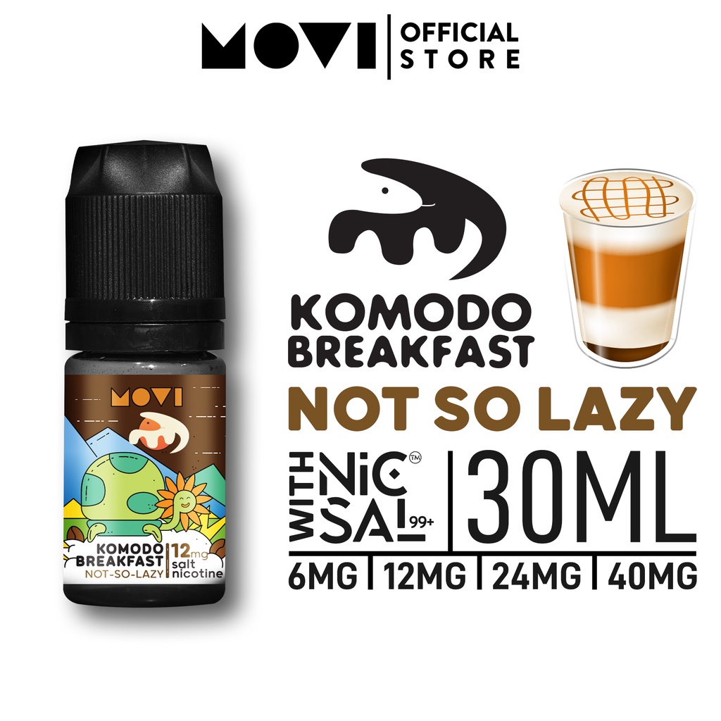 Jual LIQUID MOVI NICSAL99+ NSL NOT SO LAZY CARAMEL MACHIATO 30ML SALT