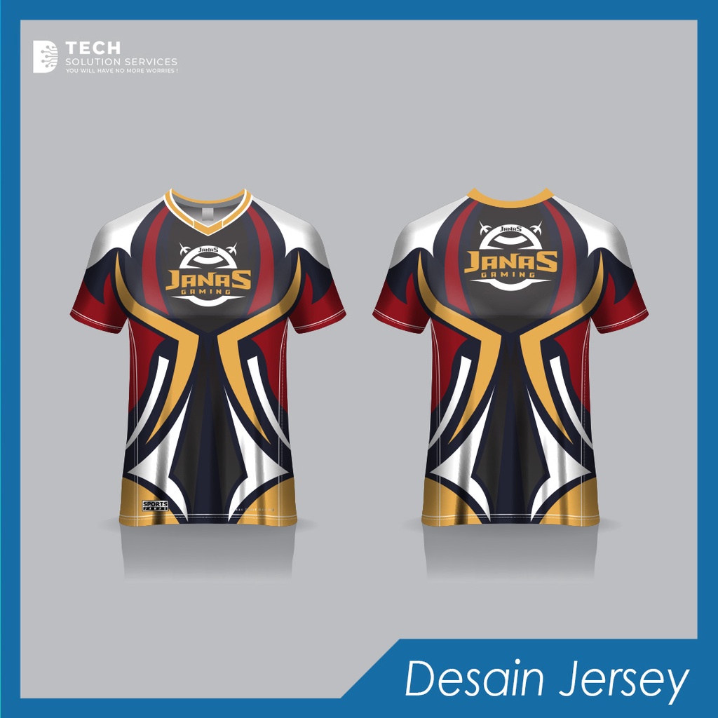 Jual Jasa Desain Jersey Bola Design Kaos Esport Baseball Voli