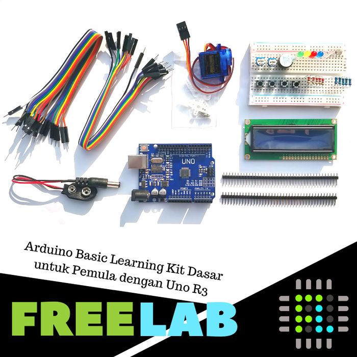 Jual Basic Arduino Learning Kit Dasar Untuk Pemula Dengan Uno R3 CH340 ...