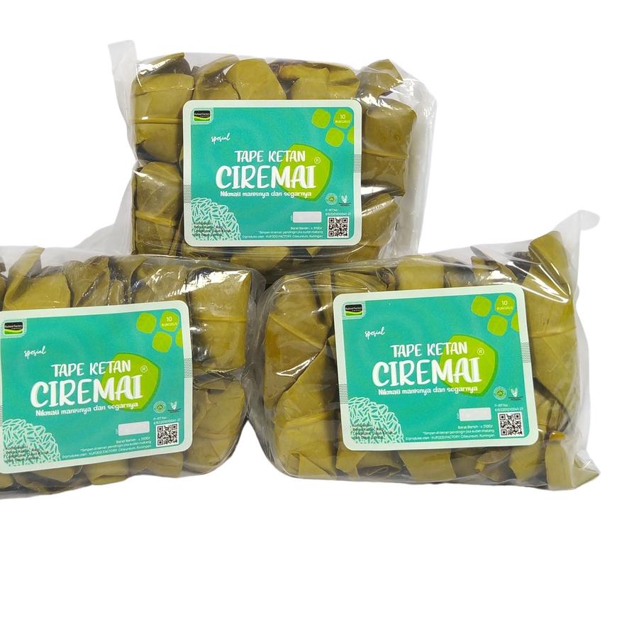 Jual Terbaru /Ciremai Tape Ketan Hijau Daun Jambu 10 BungkusCiremai