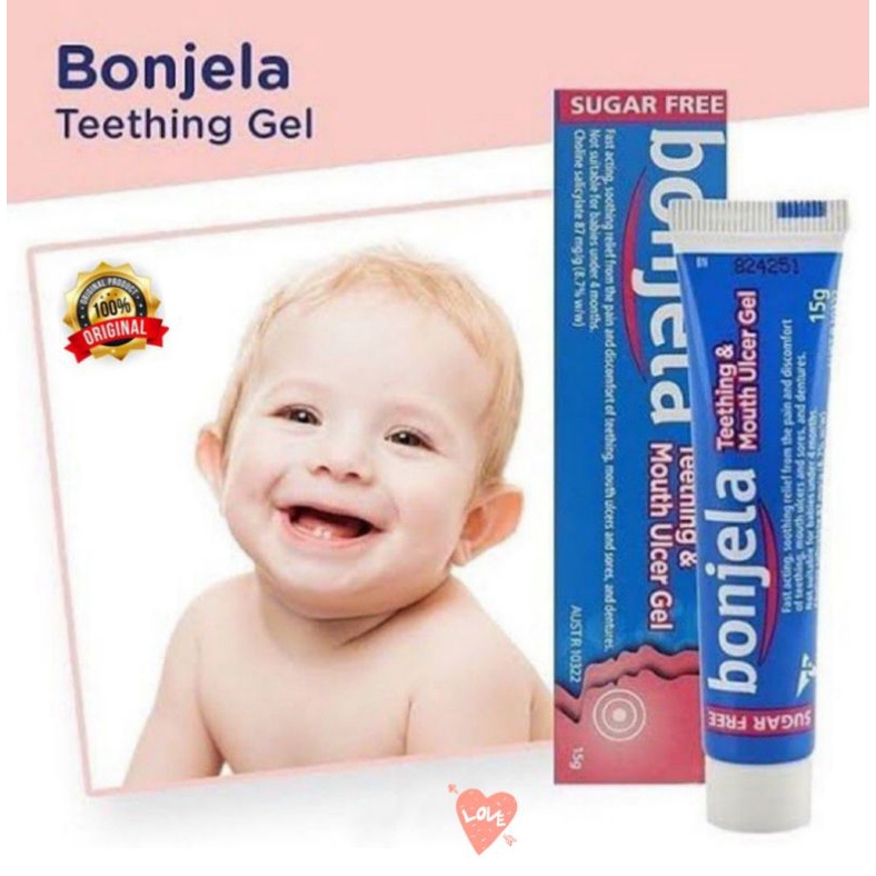 Bonjela Teething Gel 15g Sugar Free (UK AUS) Pasta Odol Gigi Anak  Bayi Balita