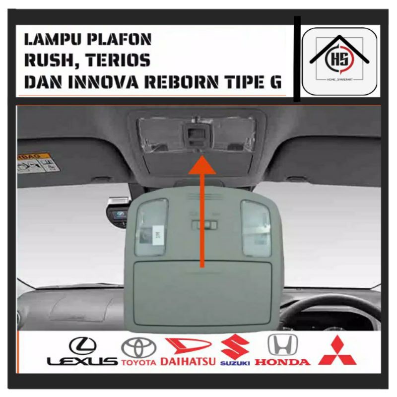 Jual Lampu Plafon Rush Terios Dan Innova Reborn Tipe G Shopee Indonesia