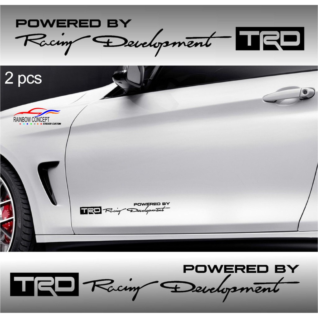Jual stiker trd racing development powered by toyota sticker mobil ...