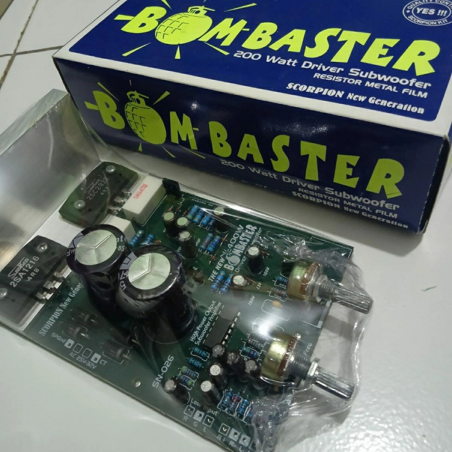 Jual KIT DRIVER SUBWOOFER 200 WATT BOMBASTER BY SCORPION | Shopee Indonesia