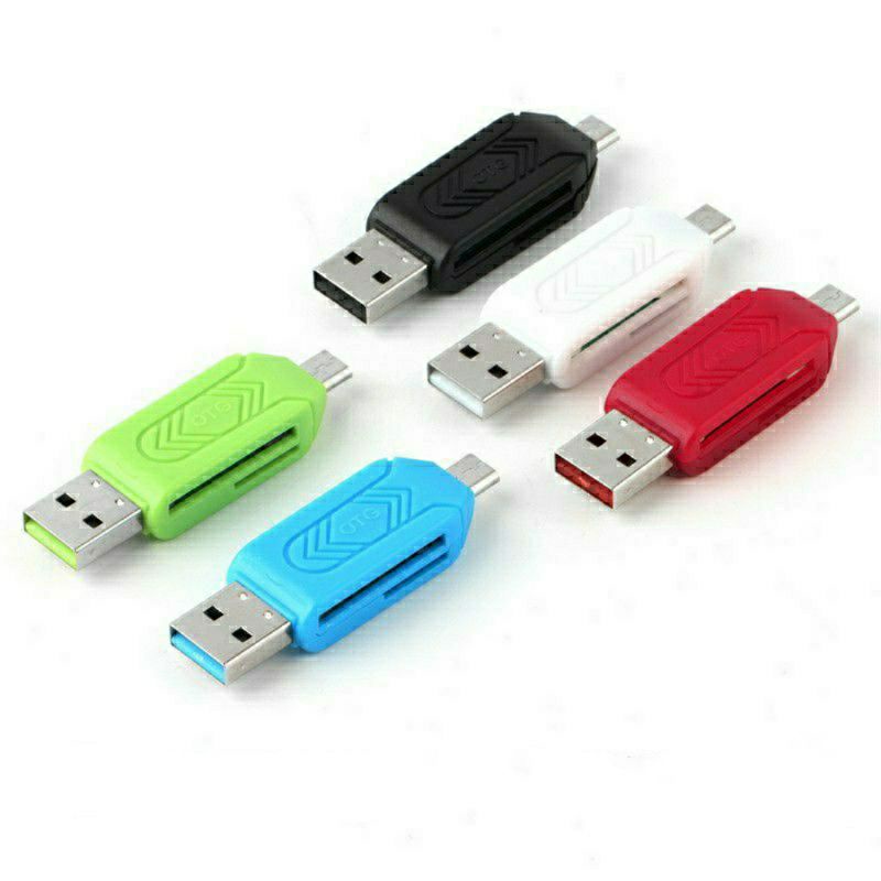 Jual OTG CARD READER MICRO 2 SLOT | Shopee Indonesia