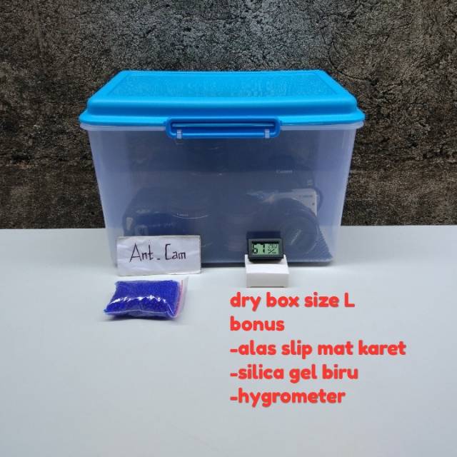 Jual drybox dry box penyimpanan lensa kamera Canon Nikon Sony fujifilm