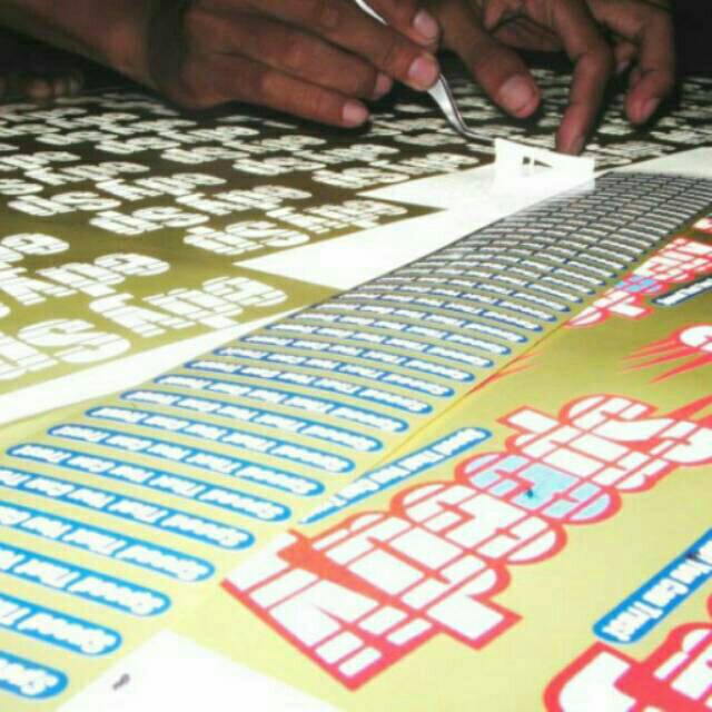 Jual CUTTING STICKER CUSTOM stiker timbul Shopee Indonesia