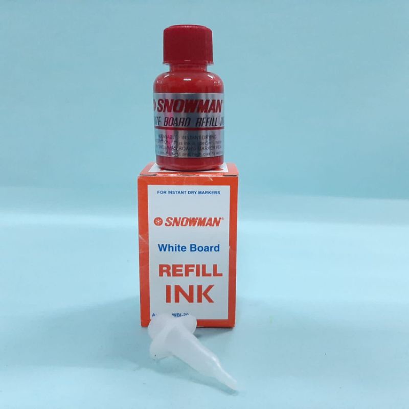 Jual tinta spidol refill whiteboard bg-12 hitam.merah.biru/snowman ...