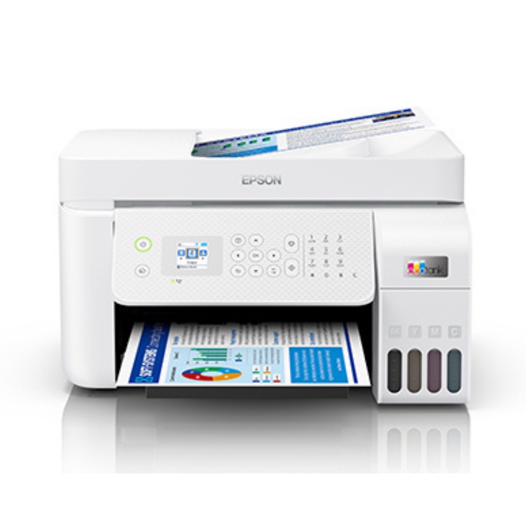 Epson Printer L5290 PUTIH (L5296) WiFi Print Scan Copy ADF with Fax InkTank Printer (3)