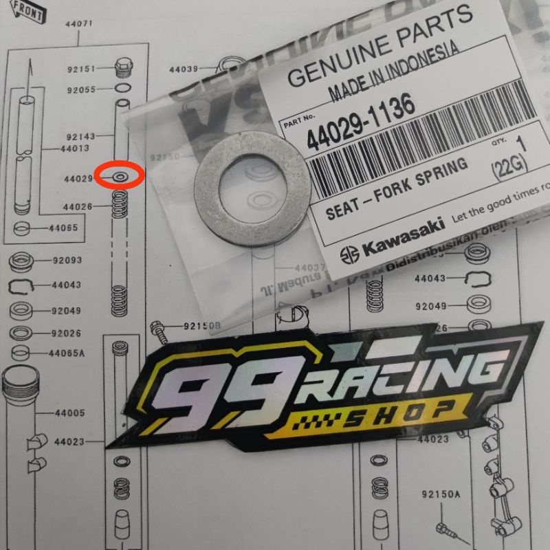 Jual RING STANG SEHER NINJA R RR SS ZX 150 KX85 KX 85 92026
