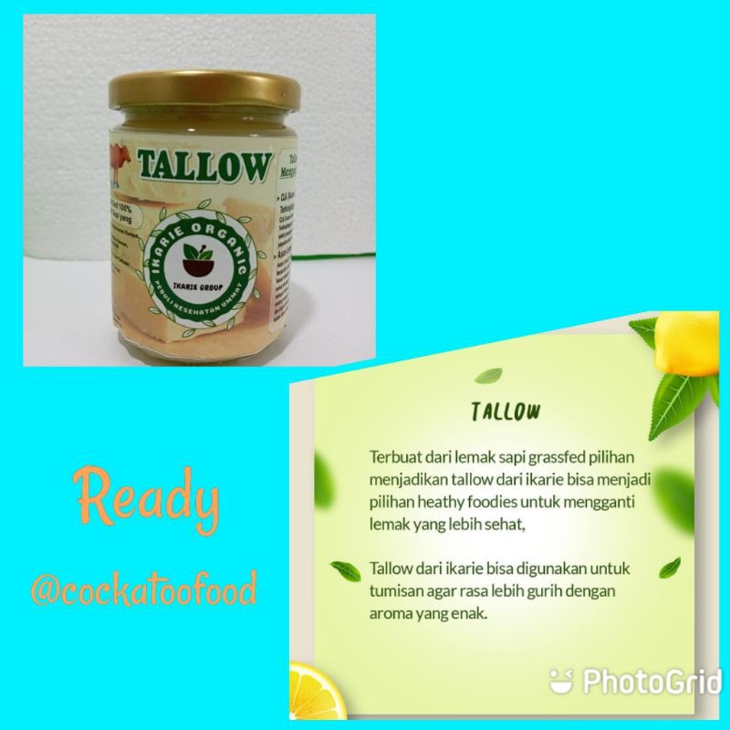 Jual Ikarie Organic Tallow, Lemak Baik Sapi Halal | Shopee Indonesia