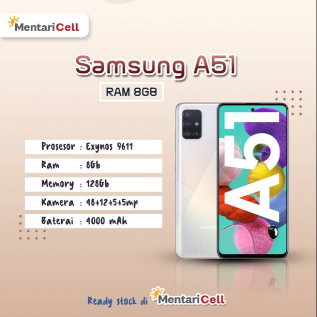 Jual SAMSUNG A51 Ram 8/128Gb Garansi Resmi Shopee Indonesia
