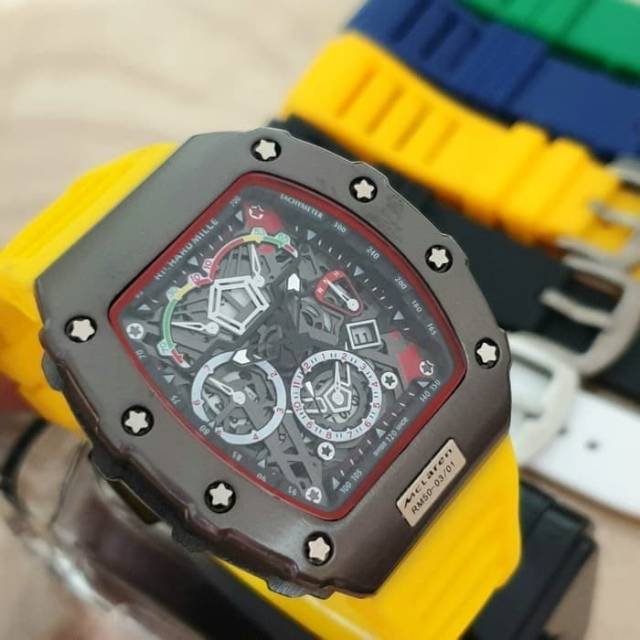 Jam Tangan Pria RM Richard Mile Bonus Tali Cadangan 1 Jam Tangan Rm Model Terbaru Dan Terlaris 01