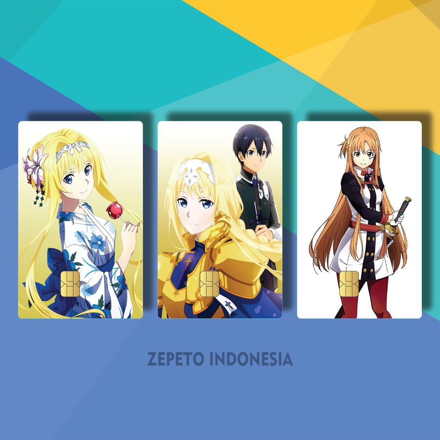 61-80 STIKER KTP ANIME SWORD ART ONLINE SINON KIRITO 7VFMI/OQ1QX/ GARSKIN  ATM ANIME SWORD ART ONLINE ORDINAL SCALE / STIKER E MONEY POPULER / FOTO ...