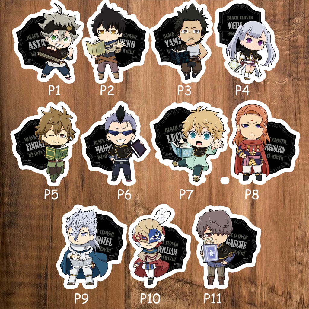 Jual sticker stiker anime lengkap black clover seri 1 | Shopee Indonesia