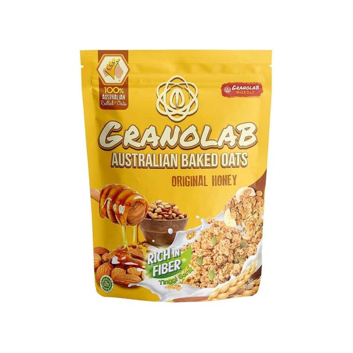 Jual Granolab Muesli Original Honey Australian Baked Oats [210 G ...