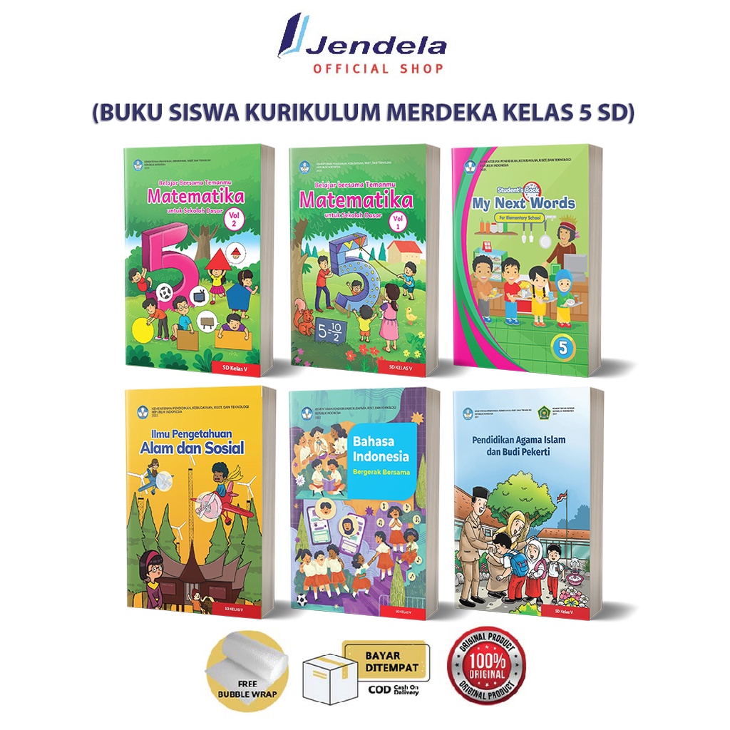 Jual Kelas 5 SD SD Kurikulum Merdeka Buku Paket BSE (Buku Siswa ...