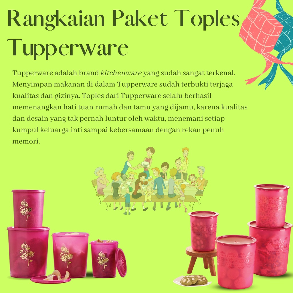 Jual Canister Rangkaian Paket Toples Tupperware Original Termurah ...