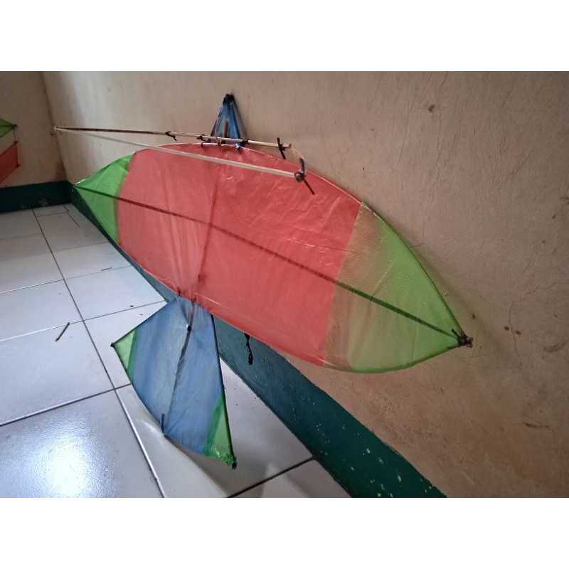 Jual KERANGKA LAYANGAN/WAU TRADISIONAL GAPANGAN PANJANG 1M (Bonus