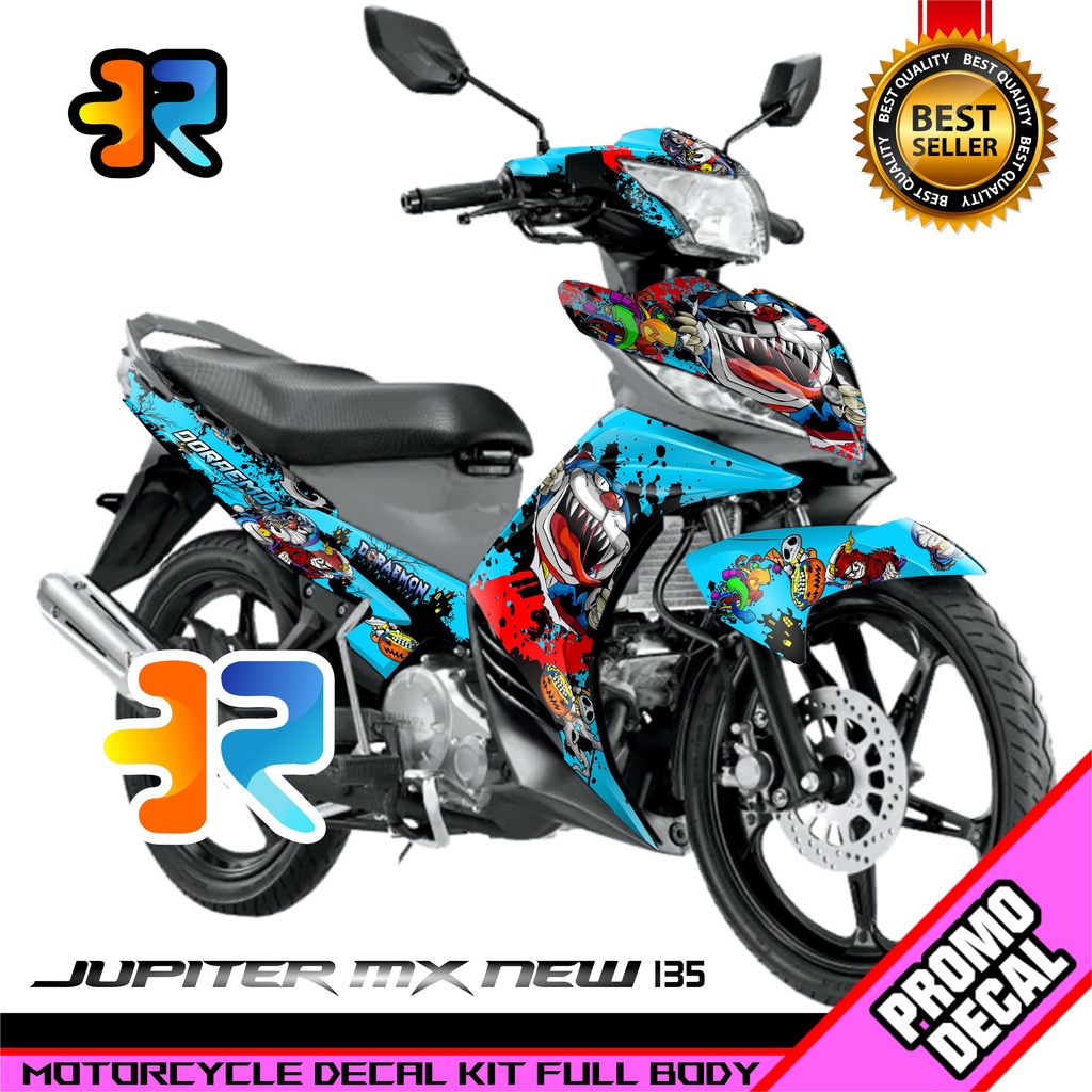 Jual Decal Jupiter Mx 135 New Full Body Doraemon Zombie | Shopee Indonesia