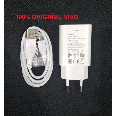 Jual VIVO Fast Charging Charger V1820C-EU + Micro USB Original | Shopee ...