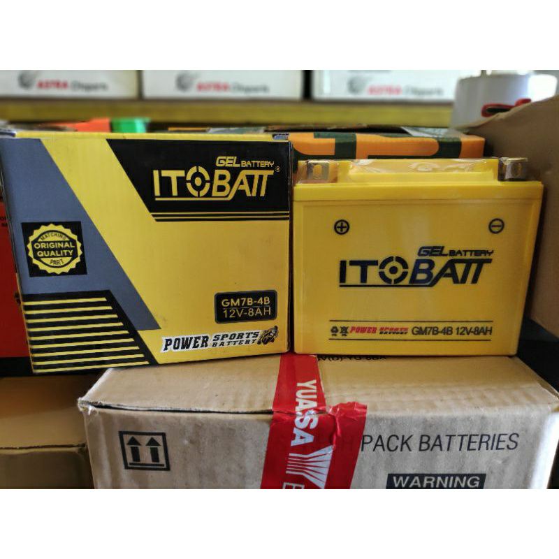 Jual AKI KERING GEL MOTOR TIGER, SCORPIO/NOUVO ITOBATT 8Ah | Shopee